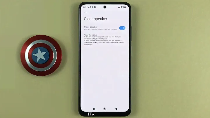Speaker cleaning mode on Xiaomi Redmi Note 11 Android 12