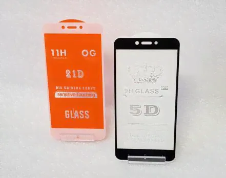 Защитное стекло 5d для Xiaomi Redmi 4x/Redmi 5A/Redmi Go черное-2