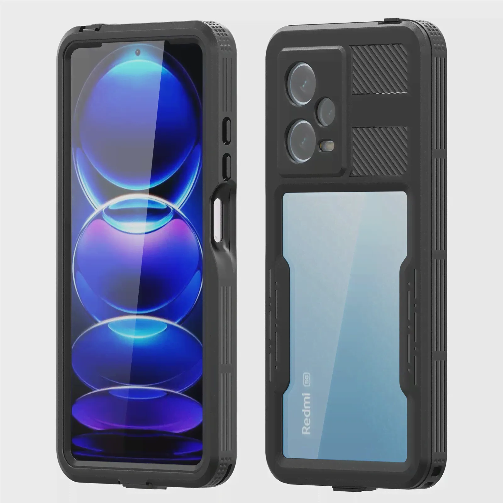IP68 Водонепроницаемый для Redmi Note 12 Pro 5G Задняя крышка Redmi Note 12s 5G чехол Redmi Note 12-0