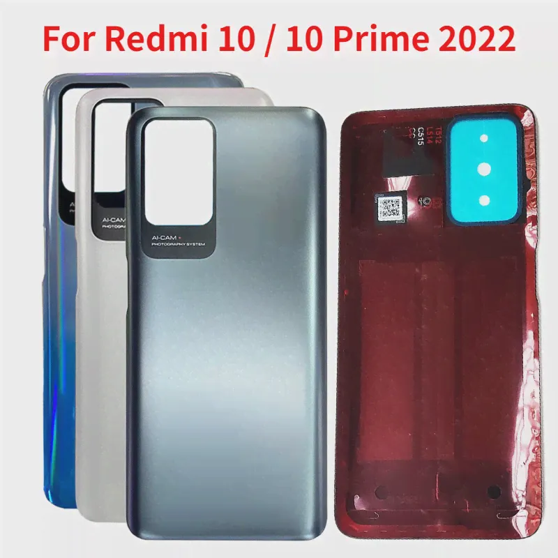 Оригинальная Задняя крышка Для Xiaomi Redmi 10 Крышка Батарейного отсека Дверца Корпуса Чехол для Redmi10 Prime 2022 Запчасти для Ремонта Батарейного Отсека